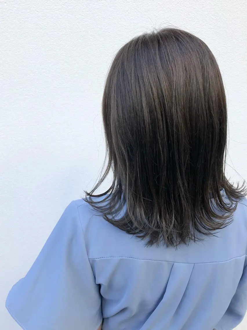 ミディアム カット ヘアカラー トリートメント シンタニナオト /梅田茶屋町のヘアスタイル