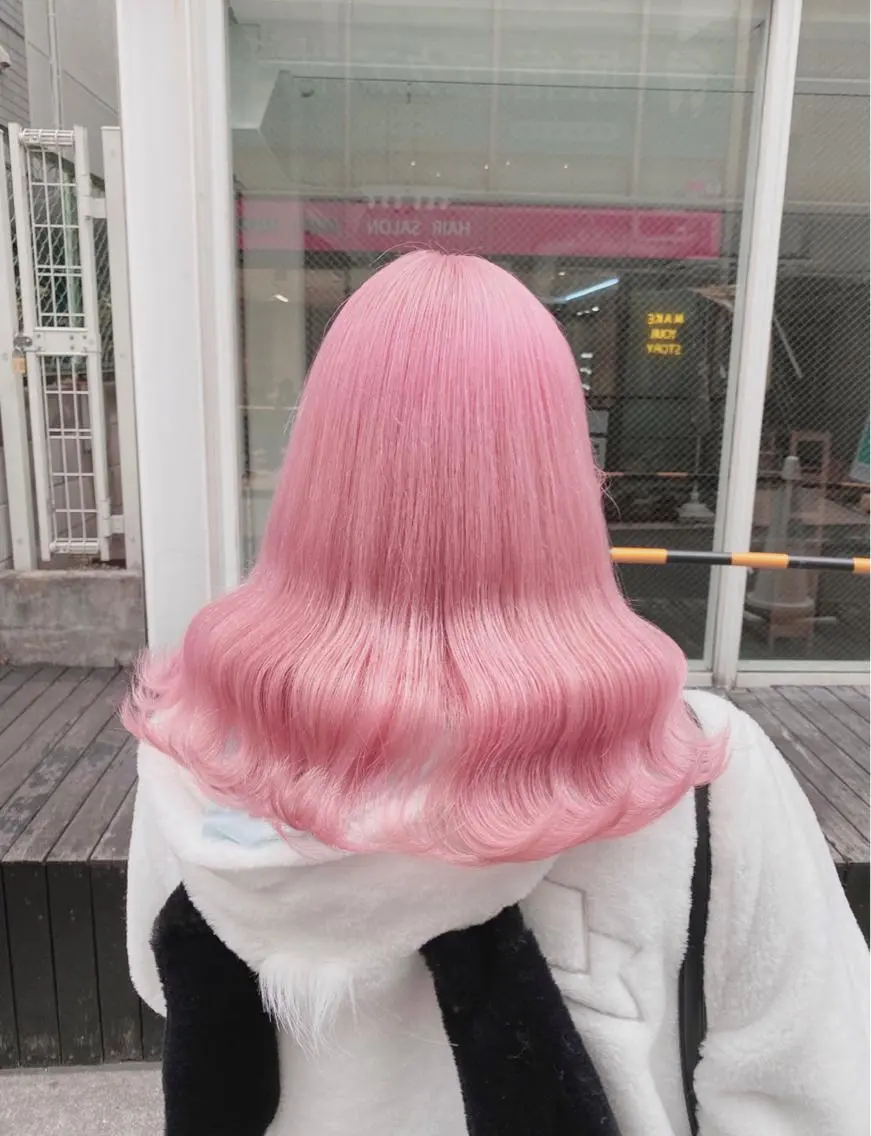 セミロング カラー アディクシーカラー アッシュ アッシュブラウン アッシュグレー アッシュグレージュ ヘアカラー トリートメント ハイトーン特化💍 chloe💍韓国のヘアスタイル