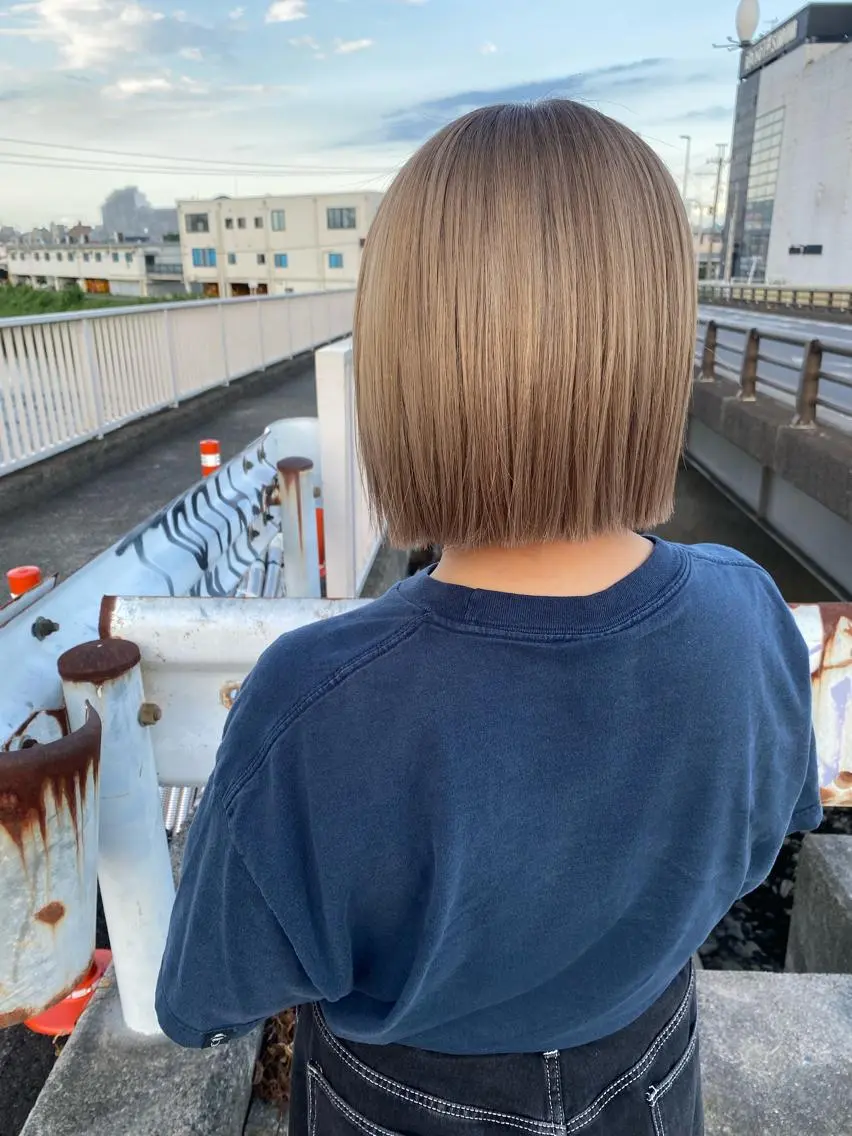ショート カット ヘアカラー トリートメント 粕川 達哉のヘアスタイル