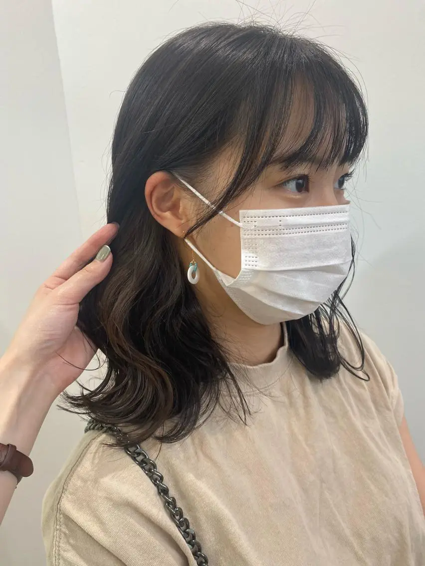 ミディアム カラー ヒラノホナミ 🫧透ける艶髪🫧のヘアスタイル
