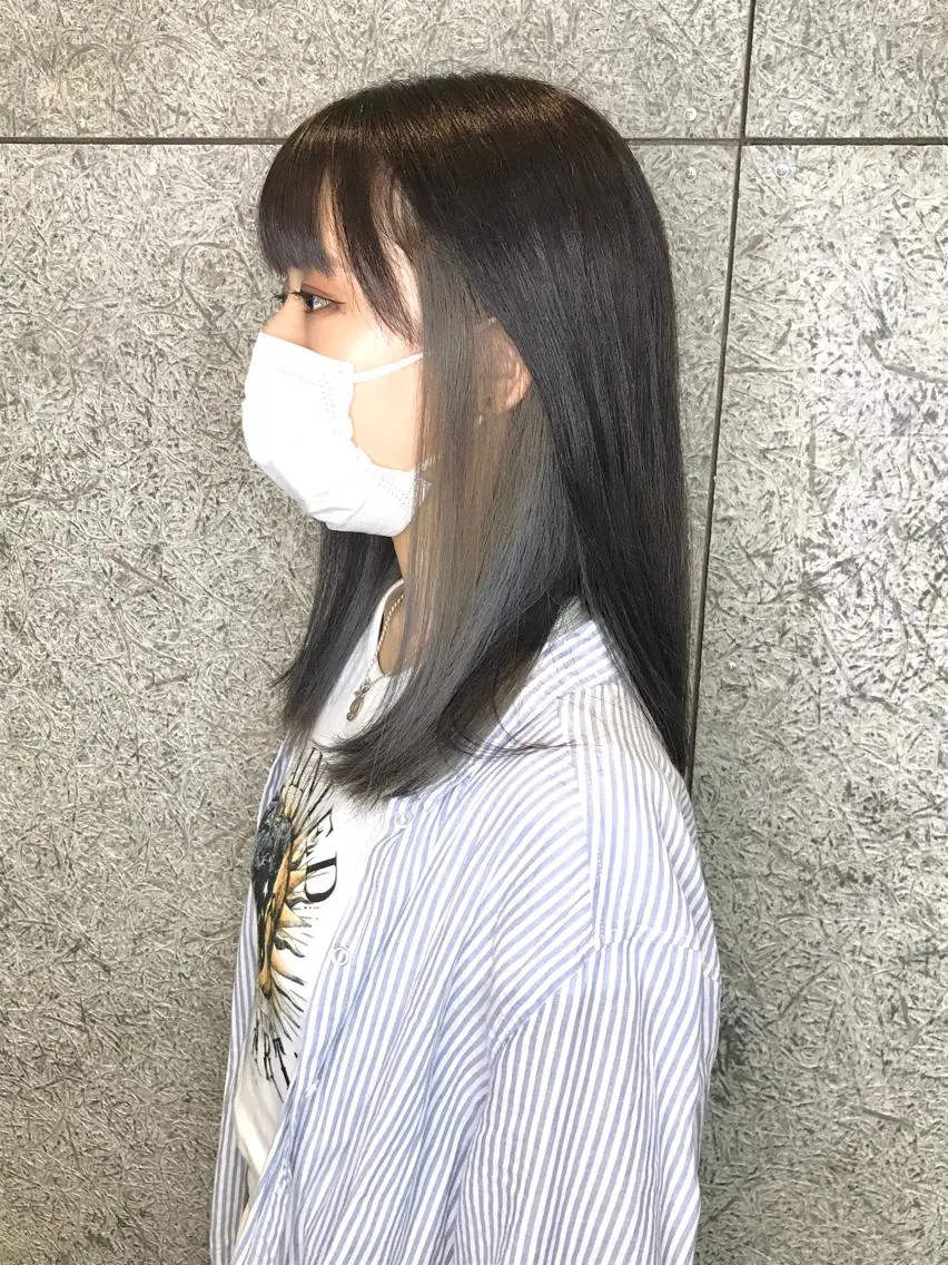 ミディアム カラー ヘアカラー トリートメント うるツヤハイトーン✨ /西川郁巳のヘアスタイル