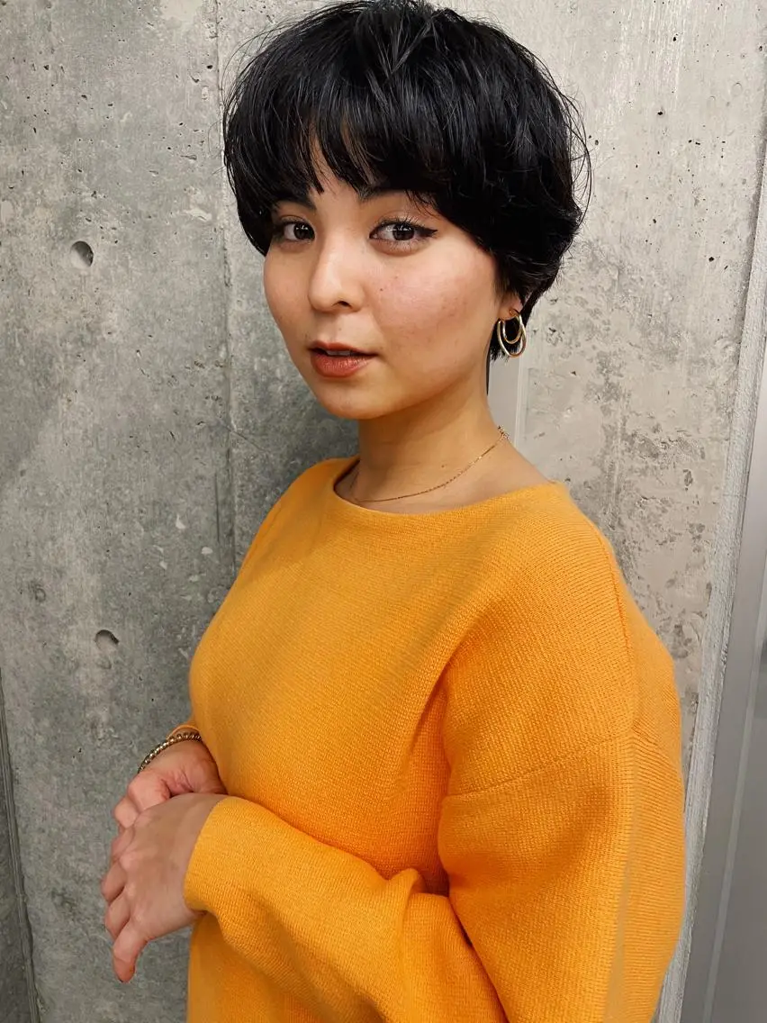 ショート カラー 似合わせカット ショートヘア カット ヘアカラー トリートメント センスをお届けします 大谷将生infpのヘアスタイル