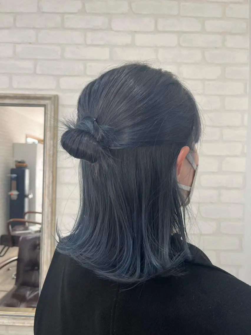 ミディアム カラー ブリーチ デザインカラー カット ヘアカラー 藤田 陽斗のヘアスタイル