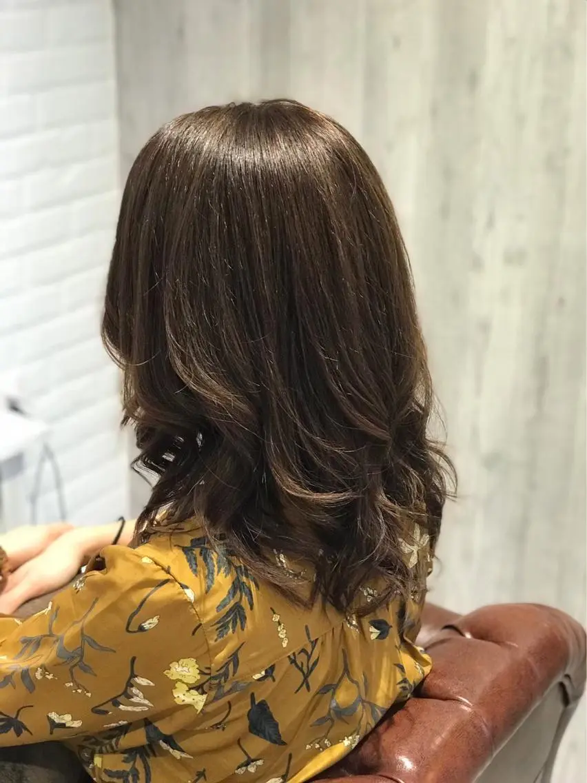 セミロング Lusso店長 千崎慎介のヘアスタイル