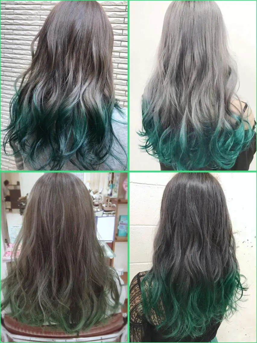 ロング カラー ササ キのヘアスタイル