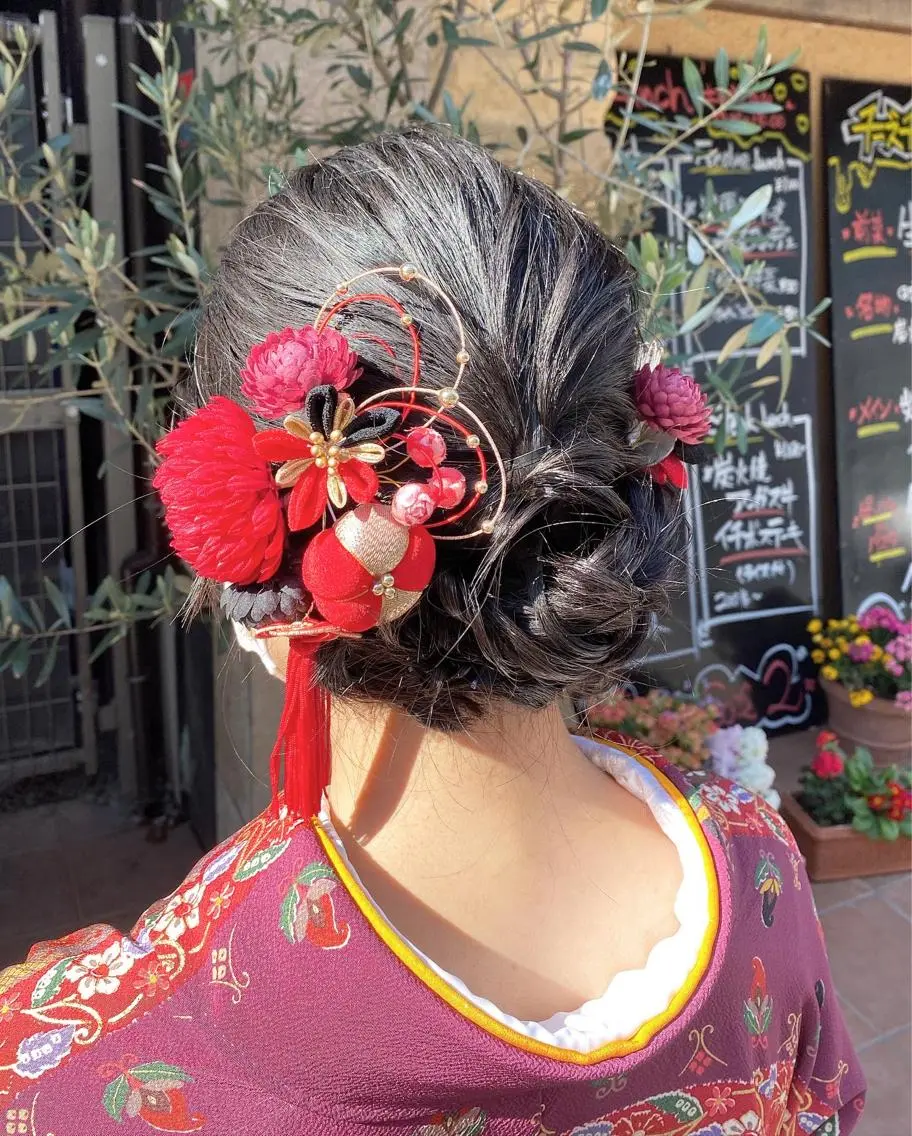 ロング ヘアアレンジ Aya　ブリーチなし 🌱　ダブルカラーのヘアスタイル