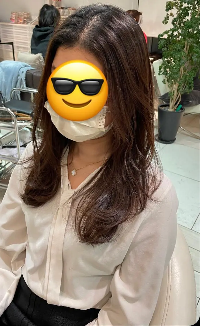 セミロング レイヤーカット 稲毛田 颯人のヘアスタイル