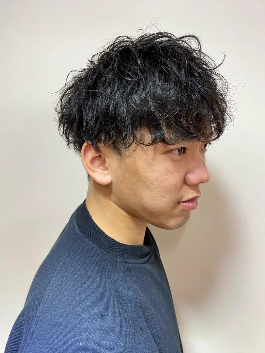 メンズ マッシュ 柏メンズパーマ特化 蛯谷 晃裕のヘアスタイル