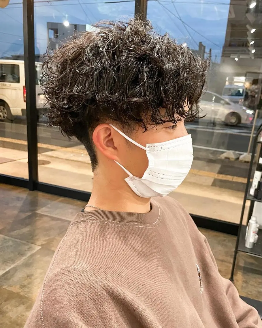 パーマ メンズ 水谷 俊一のヘアスタイル