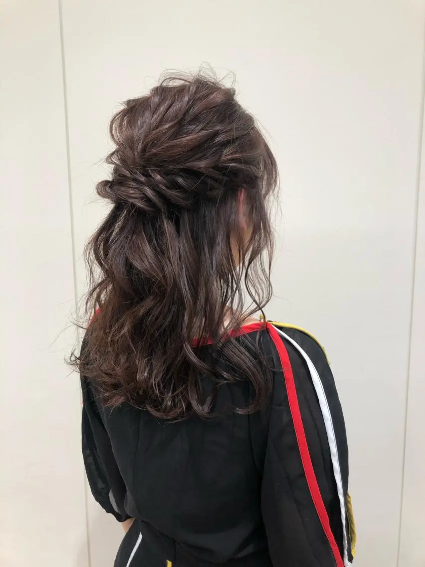 ヘアアレンジ ハーフアップ KANAMI日暮里 韓国ヘア・メイクのヘアスタイル
