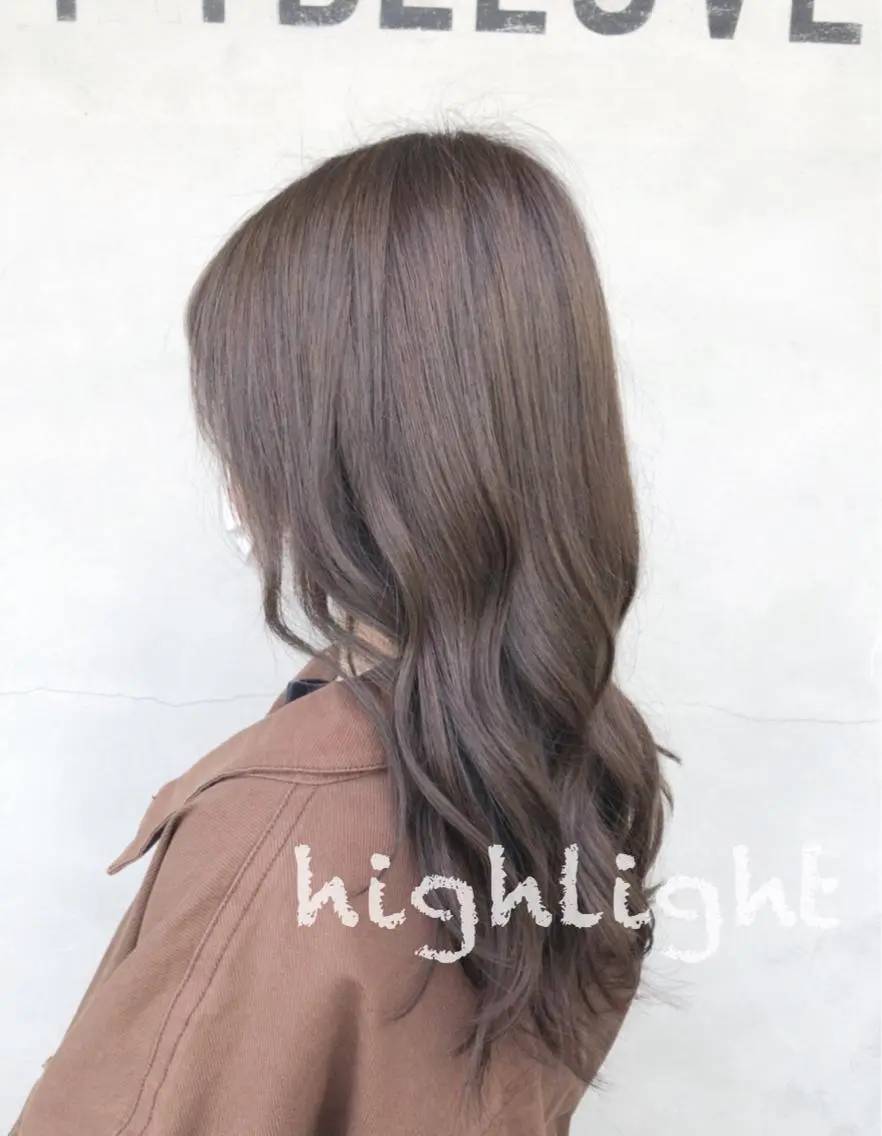 ミディアム ハイライト 中村 幸子のヘアスタイル