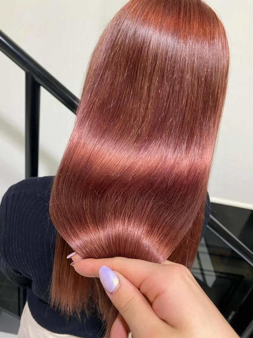 ロング カラー ヘアアレンジ ブリーチ TSUNA 🌙 Lim 五反田のマツエク・マツパデザイン