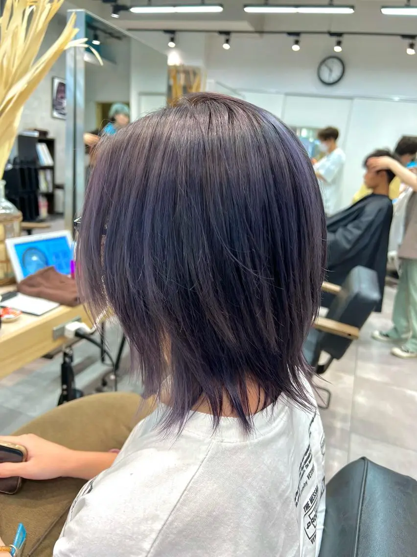 ミディアム カラー カット 縮毛矯正 🌞レイヤー×カラー 前川那津美🌞のヘアスタイル
