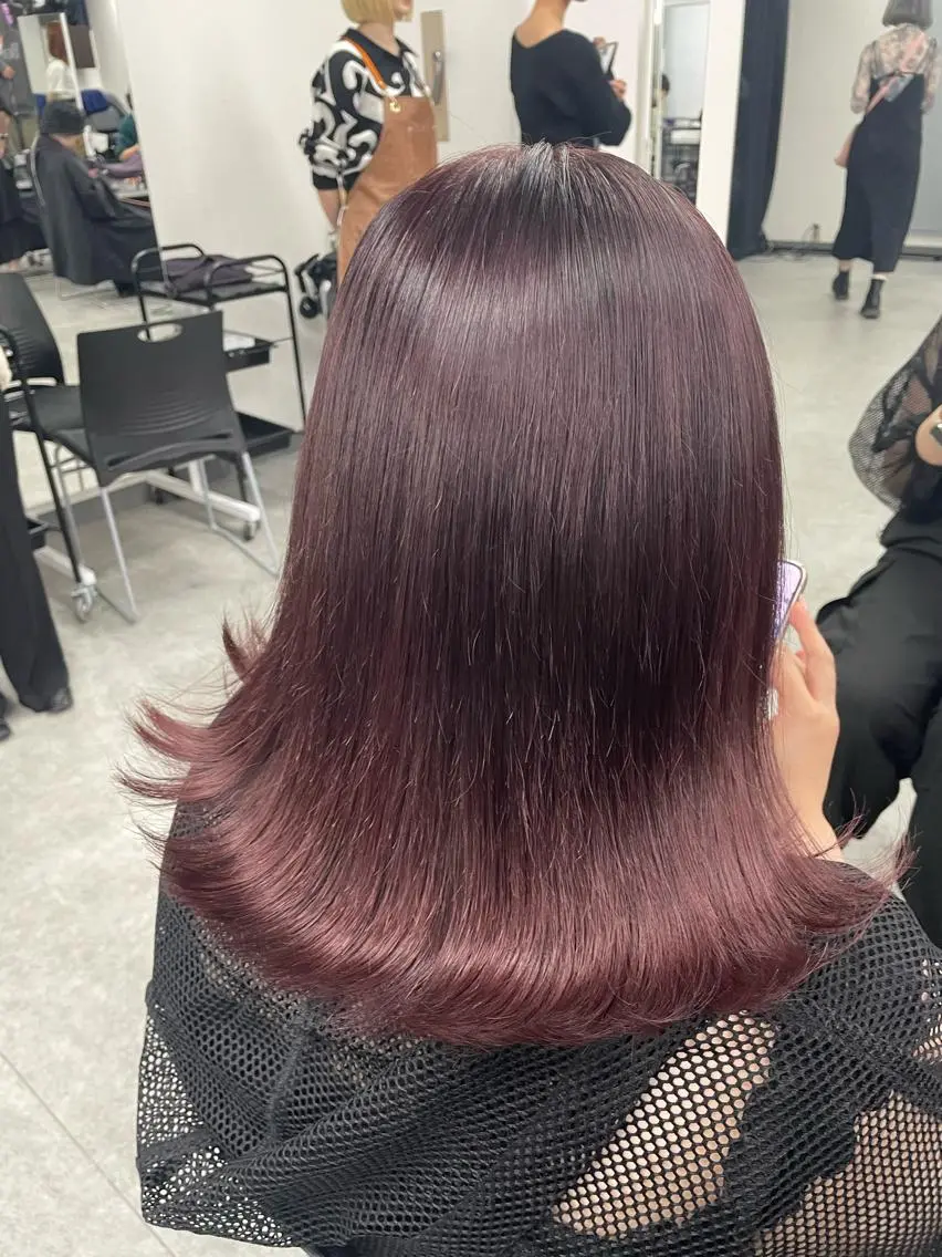 ミディアム カラー ❄最強かわいいカラー ❄️MINA❄️のヘアスタイル