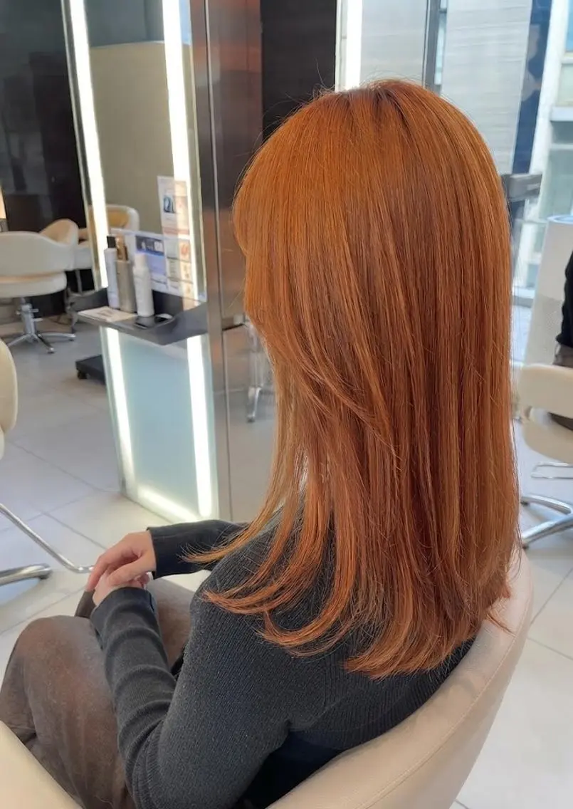 カラー セミロング カット ヘアカラー トリートメント 似合わせカット 銀座/アライ カズヤのヘアスタイル