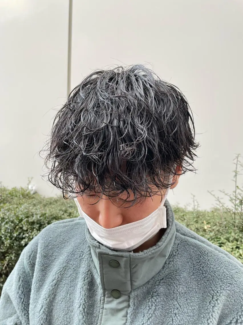 パーマ メンズ 田原 慎也のヘアスタイル