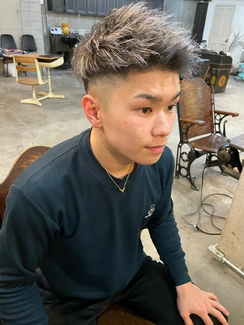 メンズ カット ヘアカラー メンズ特化美容師 ハスイルイのヘアスタイル