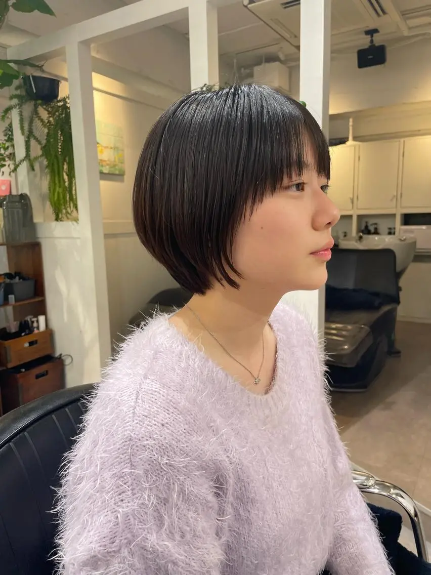 ショート カラー 丸みショート ショートヘア 表参道【髪質改善】 宮嶋勇太のヘアスタイル