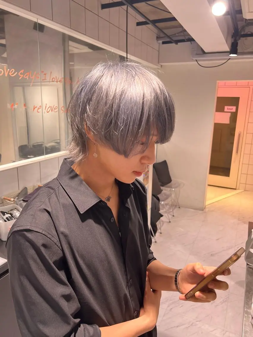 ショート カラー パーマ メンズ ヘアカラー 🔥札幌No.1🥇 パーマ特化美容師🔥のヘアスタイル