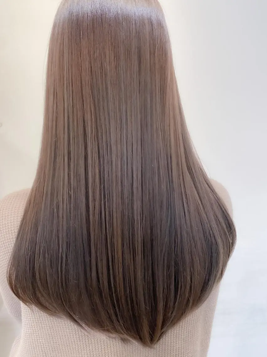 セミロング カラー カット ヘアカラー トリートメント 🇰🇷韓国レイヤー 錦糸町【北山謙三】のヘアスタイル