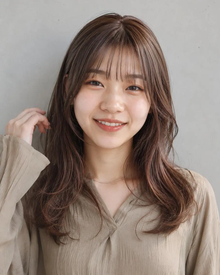 ロング カラーモデル募集☆ 山村梨香のヘアスタイル