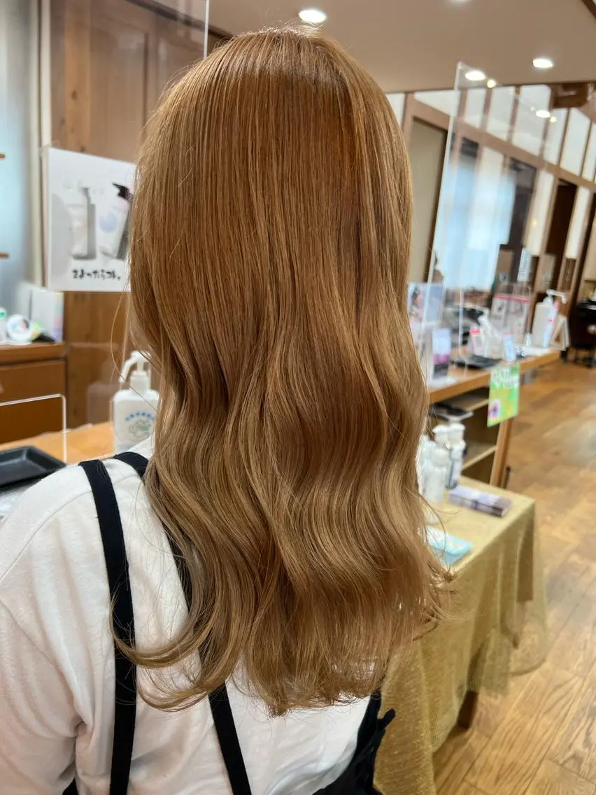 セミロング カラー パーマ Artist 藤﨑紘成のヘアスタイル