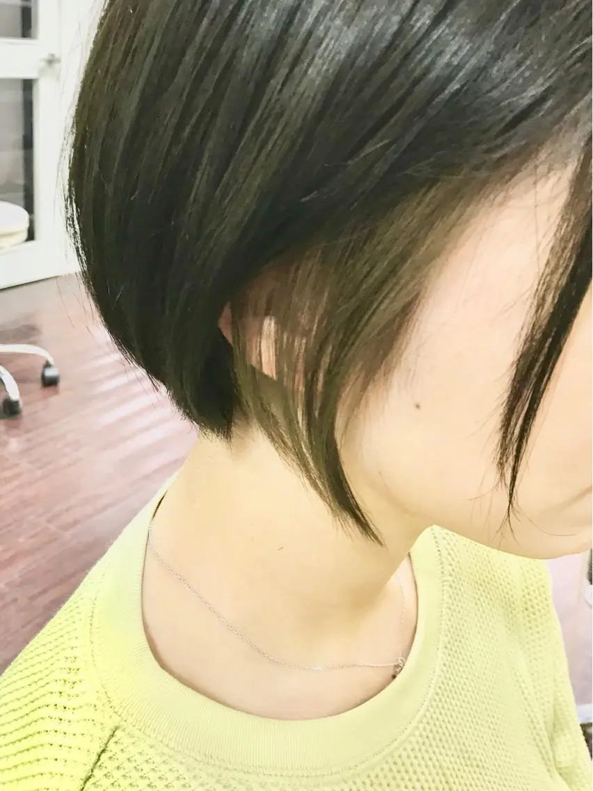 カラー イヤリングカラー ママ美容師 ＊ヒマワリのヘアスタイル