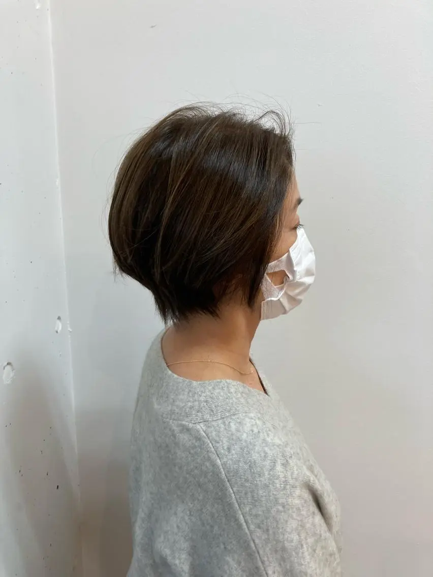 ショート カット 伸びても可愛いカラー 愛甲竜佑のヘアスタイル