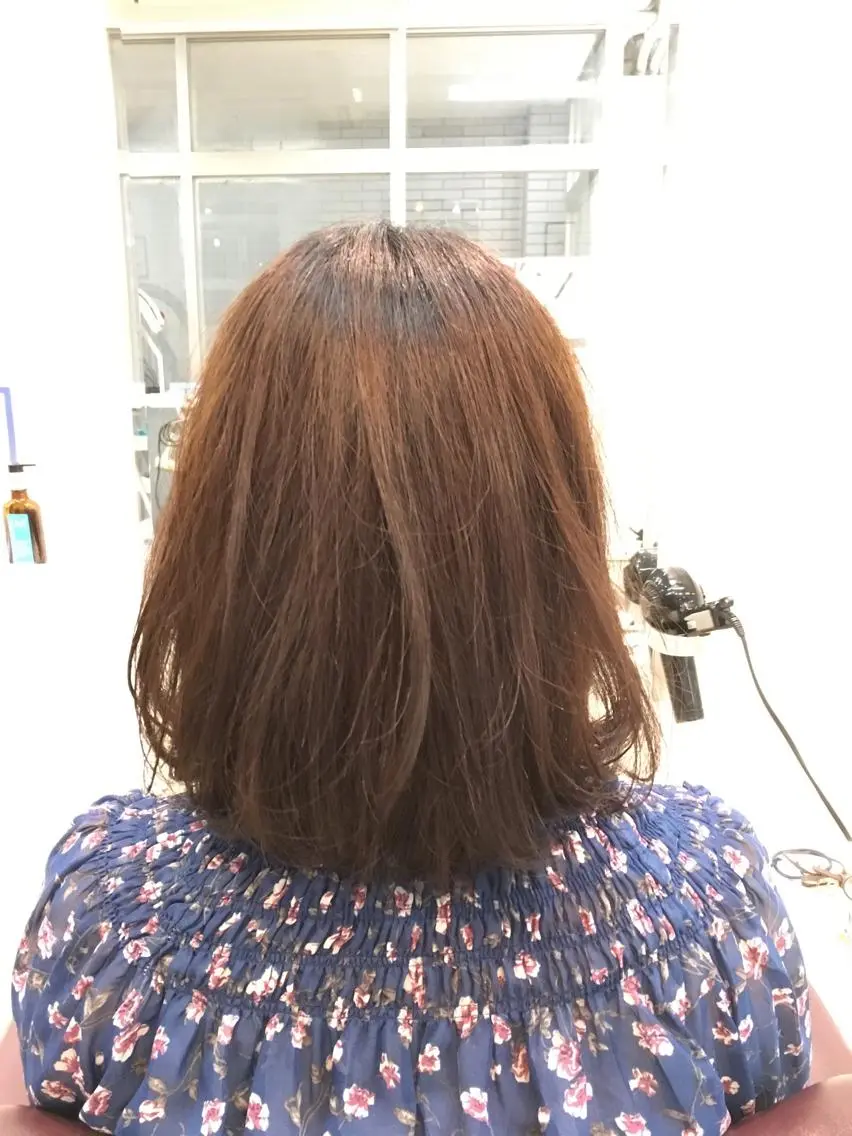 ショート カラー ワンレンボブ ボブ 中村 よしひでのヘアスタイル