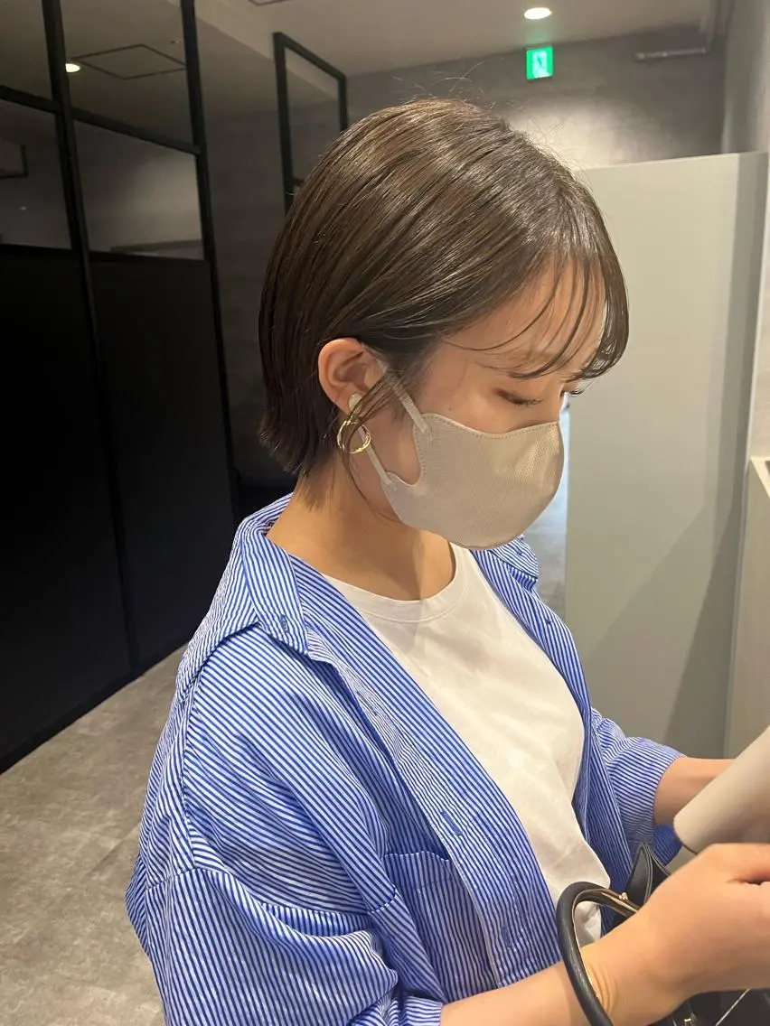 ショート カラー カット ヘアカラー MIES amane(アマネ)のヘアスタイル