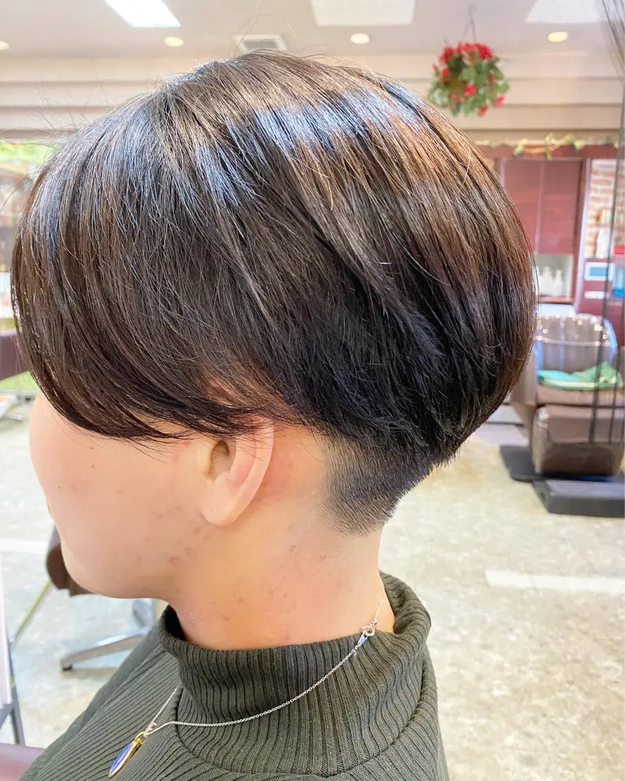 ショート カラー ショートヘア カット トリートメント 松 下のヘアスタイル