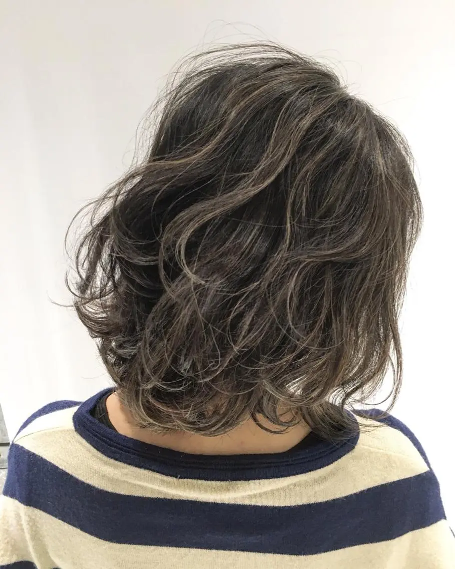 ミディアム カラー ベージュカラー 透明感カラー ハイライトカラー ハイライト DAISUKE 美容師のヘアスタイル