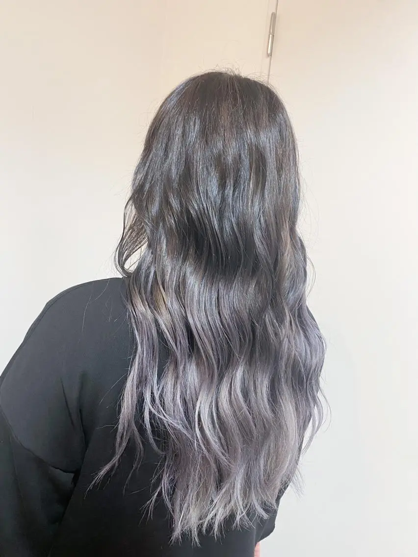 ロング カラー グラデーションカラー グレージュ メンズ専門美容師 RIOのヘアスタイル