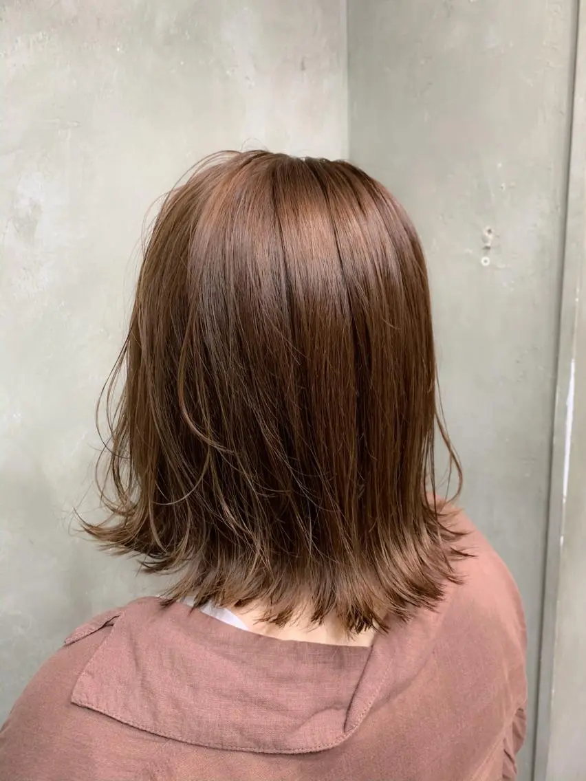 ミディアム カラー ベージュカラー 🌈髪質改善💕 縮毛矯正✨青木まで✨のヘアスタイル