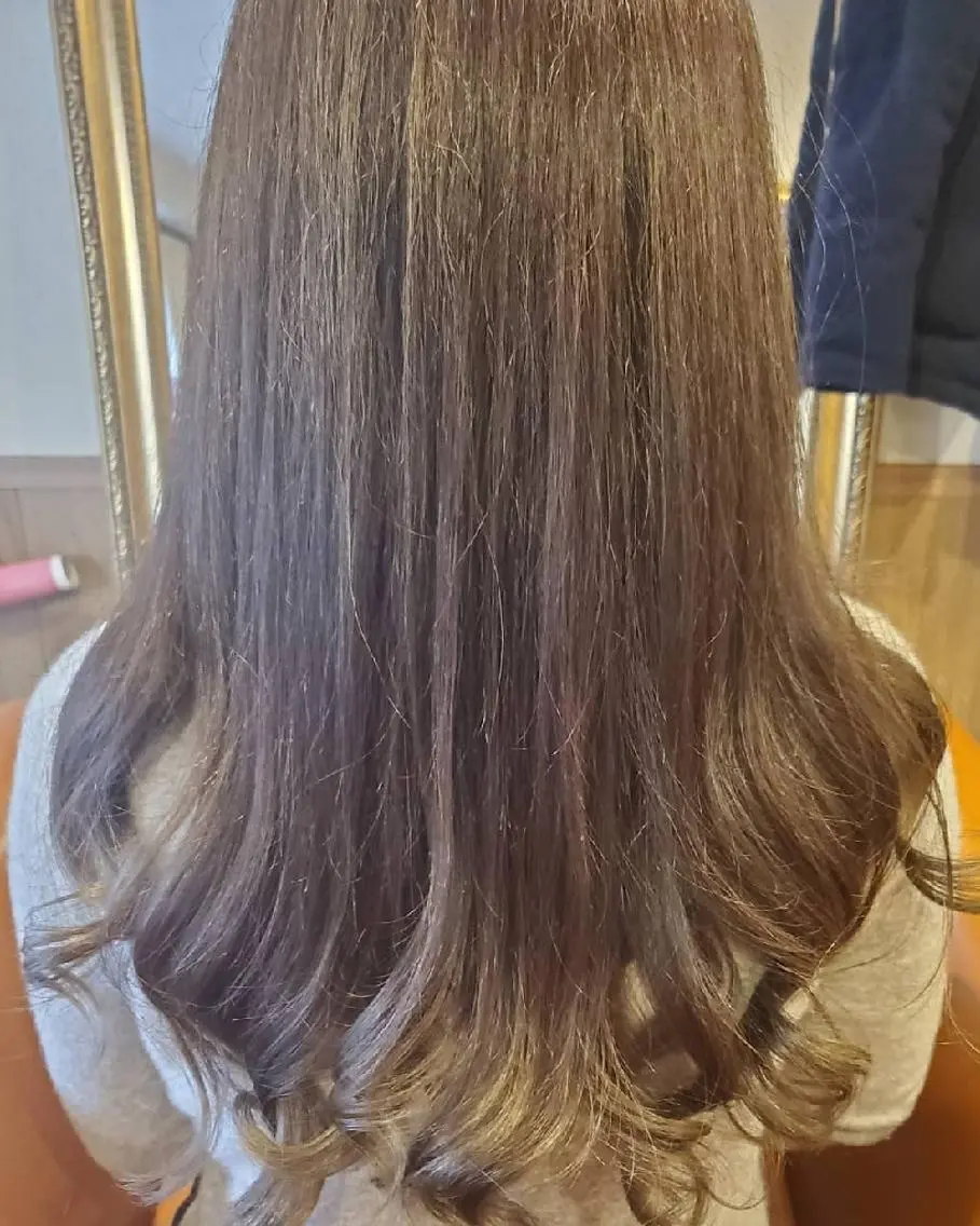 ロング カラー アディクシーカラー ブリーチ 外国人風カラー トリートメント ヘアカラー spa hair ark 富井直美のヘアスタイル