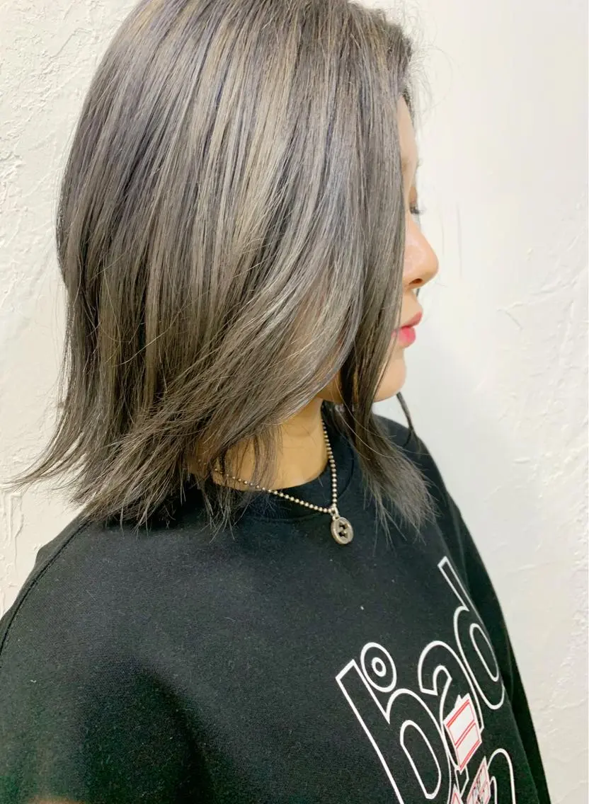 ミディアム カラー メンズパーマ メンズ特化ryoのヘアスタイル
