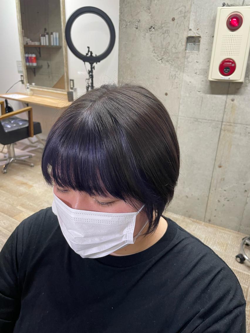 ショート カラー カット ヘアカラー 阿部 智子のヘアスタイル