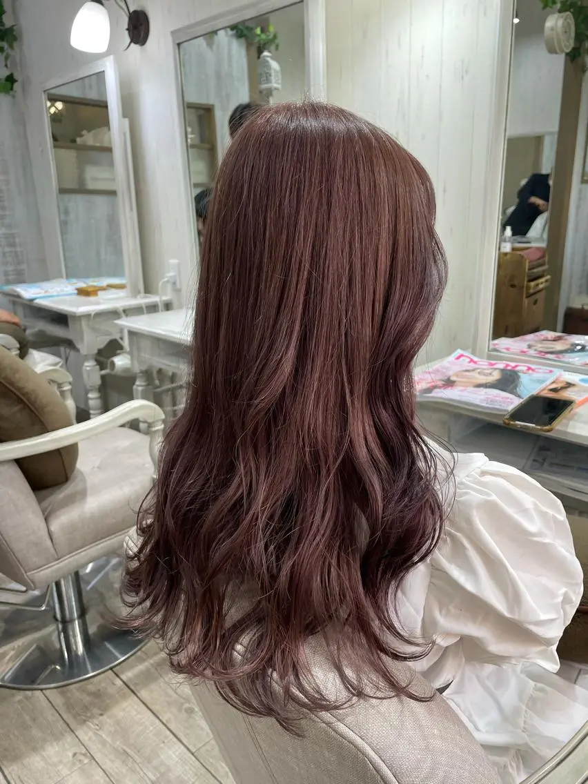 ロング ネモトメイナ🌿 今月末で退職しますのヘアスタイル