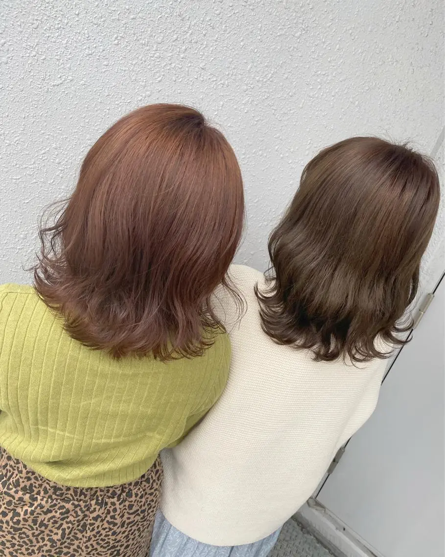 ミディアム カラー 後藤紗英/髪質改善 /オリーブベージュのヘアスタイル