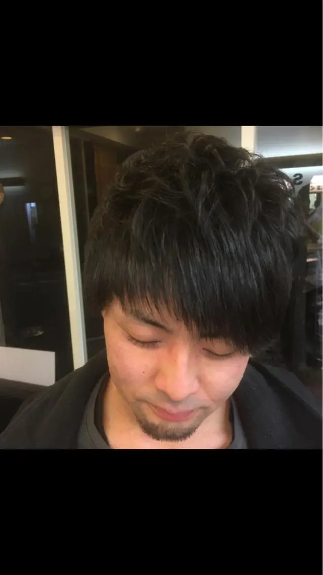 ショート パーマ メンズ メンズパーマ 佐藤 優也のヘアスタイル
