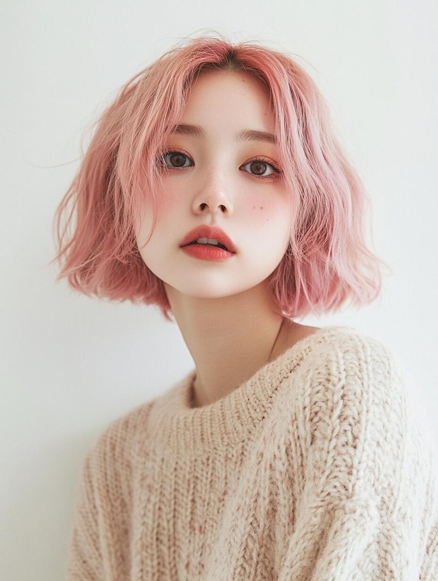 ミディアム カラー ヘアカラー 🌈髪質改善🌈 過去の1艶サラ体験✨のヘアスタイル