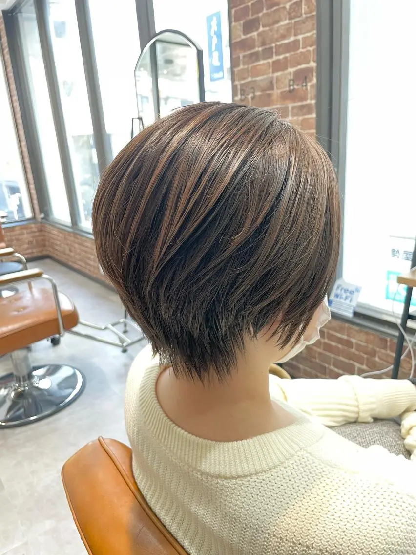 ショート カラー カット ヘアカラー トリートメント ショート/酸スト/ 髪質改善/小林のヘアスタイル