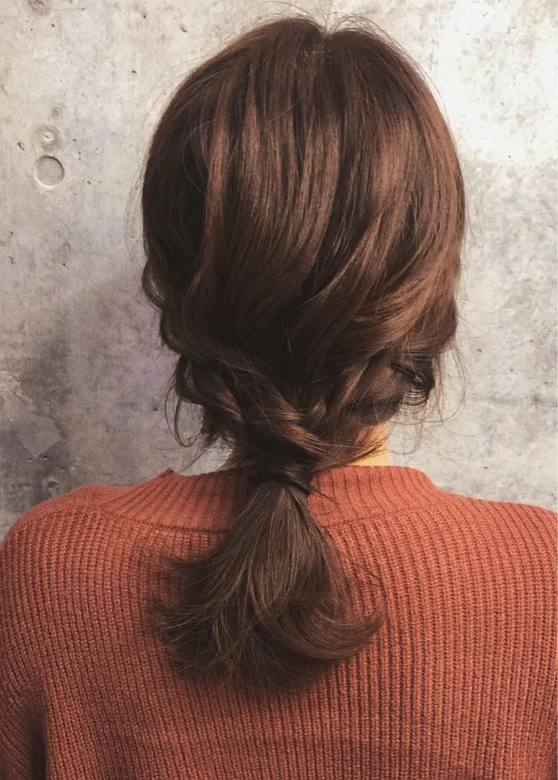 セミロング カラー ヘアアレンジ ベージュカラー 【雰囲気ヘア☺︎】 岩井隼人のヘアスタイル