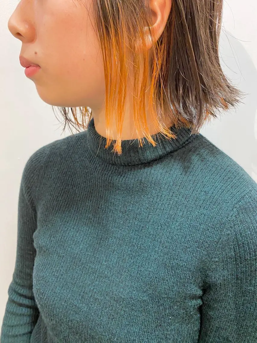 ショート カラー オレンジ ness🎖️ カミカリスマ受賞のヘアスタイル