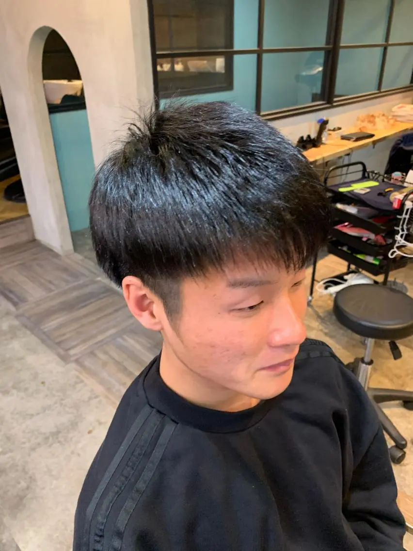 メンズ 刈り上げ 河田 寧生のヘアスタイル
