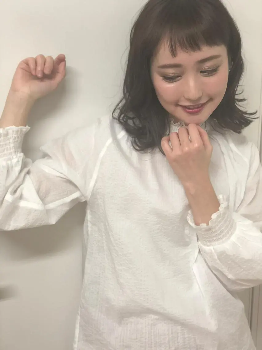 ミディアム パーマ ミディアムパーマ 似合わせカット デジタルパーマ waRin syamp&headのヘアスタイル