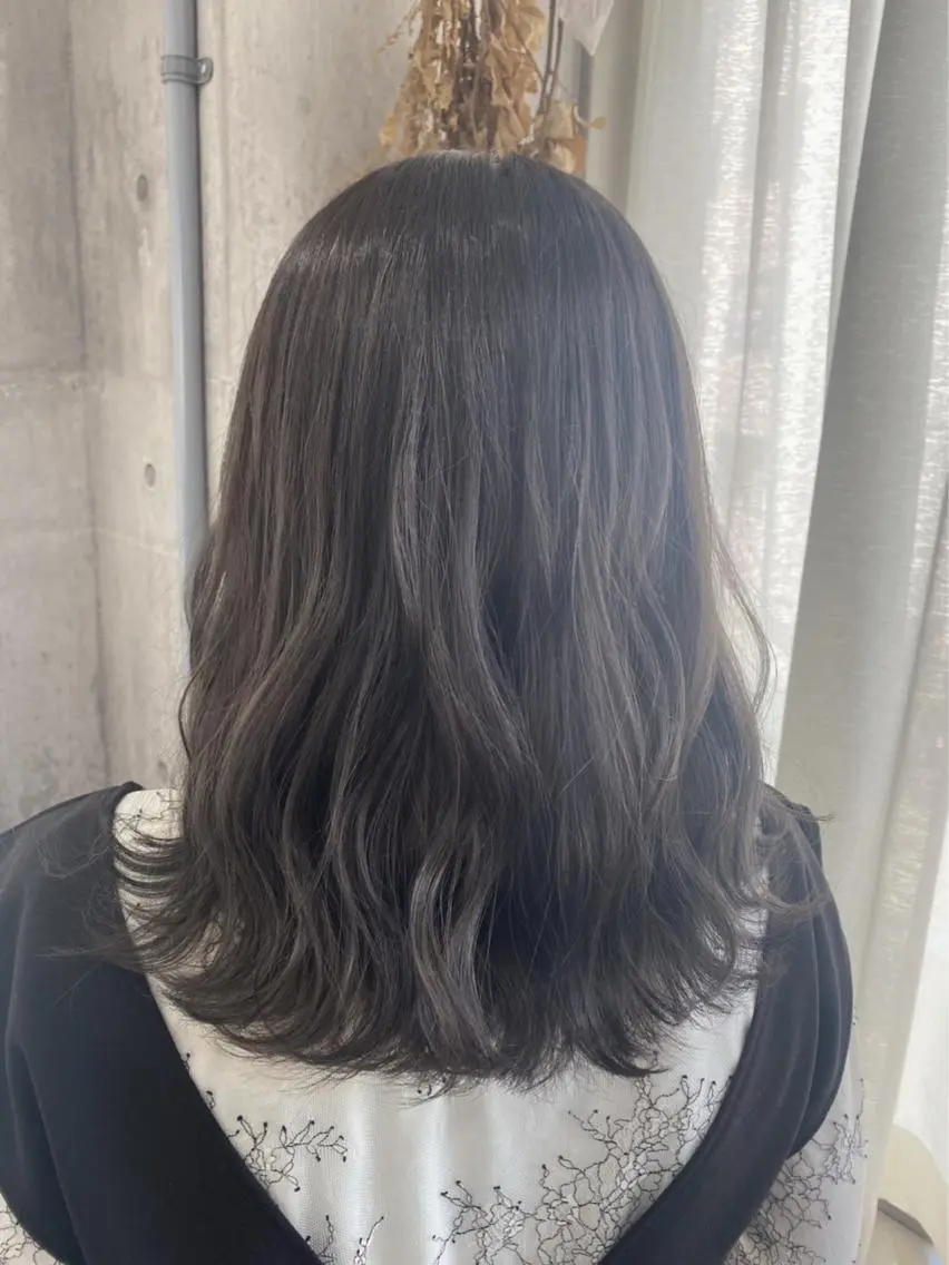 ミディアム カラー 髪質改善💓艶髪💓 暖色💗加藤あゆみのヘアスタイル
