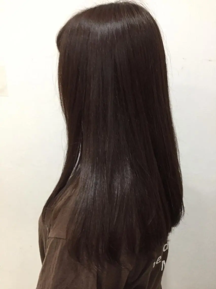 ロング カラー 脱白髪染め美容師 竹内涼乃のヘアスタイル