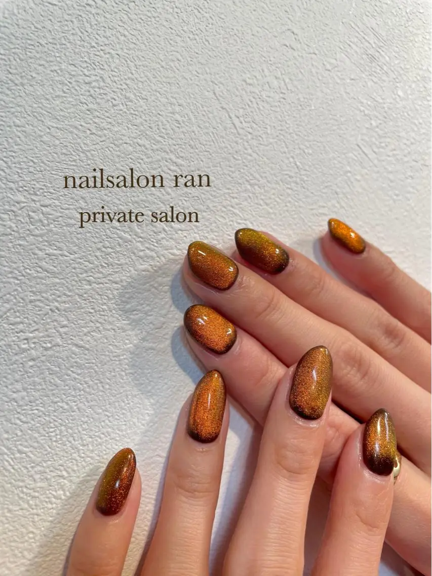 ネイル ジェルネイル マグネットネイル ハンドネイル nailsalon ranのネイルデザイン