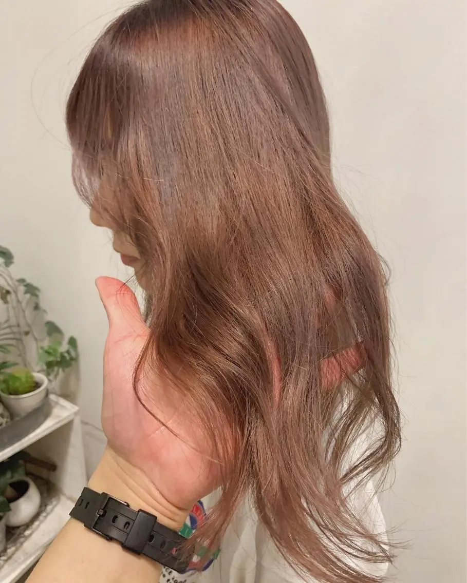 セミロング カラー 塚本 征也のヘアスタイル